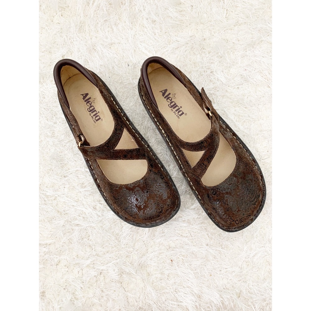 Alegria Mary Jane Paisley Leather Jill Clog